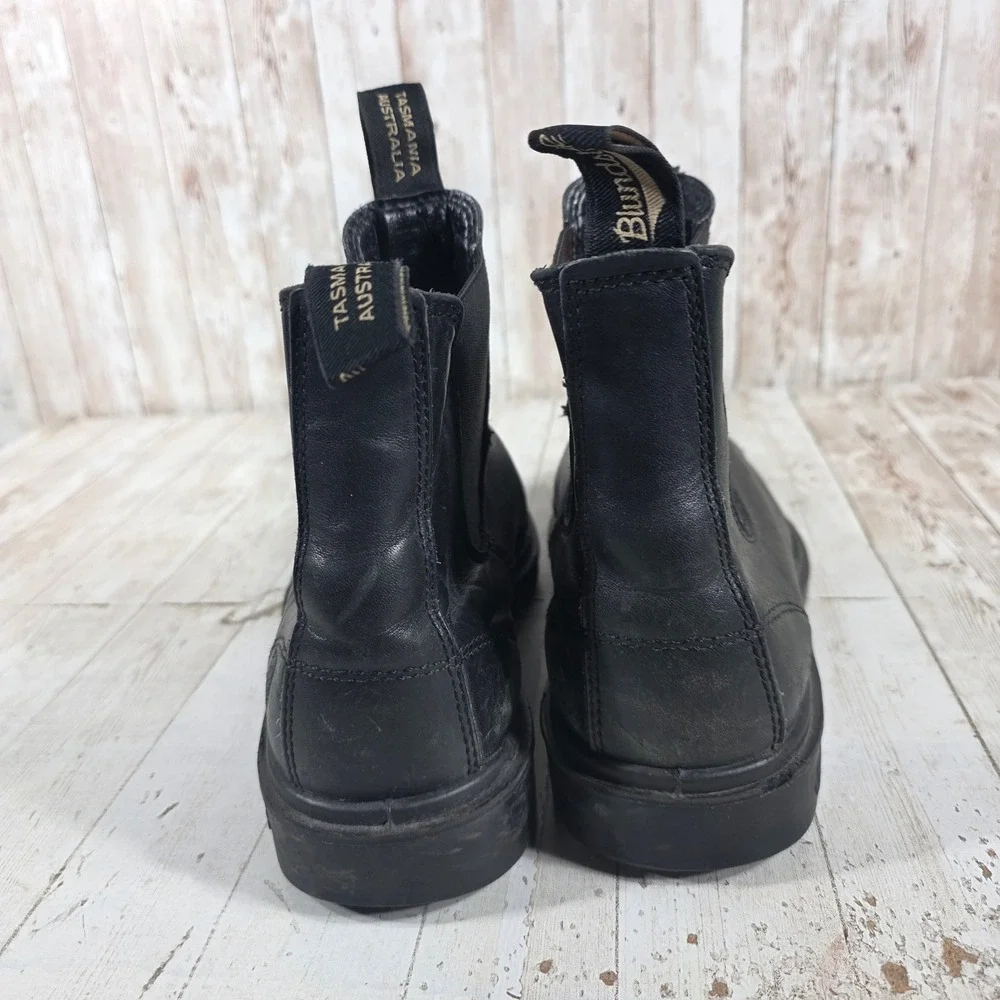 Blundstone 063 Dress Series Black Leather Square Toe Chelsea Boots Mens 9.5 AU